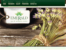 Tablet Screenshot of emeraldspa.co.za