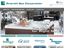 Tablet Screenshot of emeraldspa.com